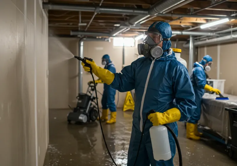 Basement Sanitization and Antimicrobial Treatment process in Quay County, NM